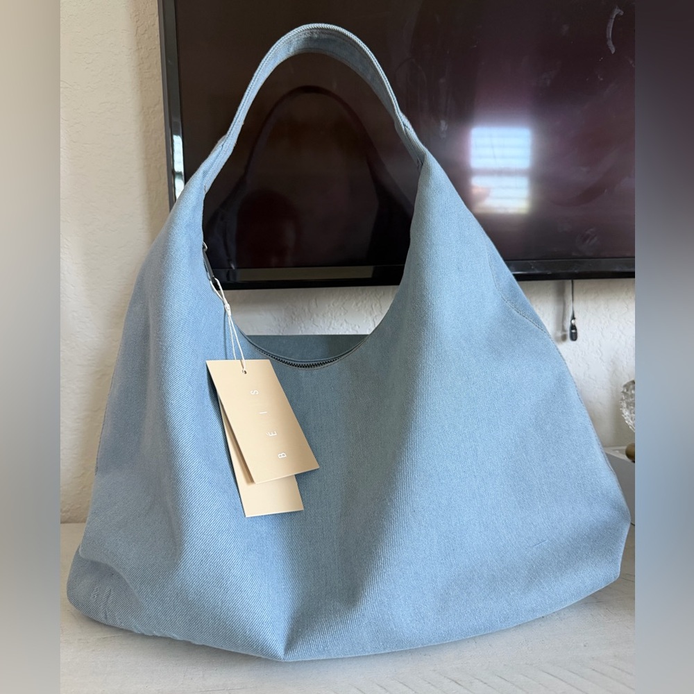 BÉIS GAP - The Shoulder Tote bag Denim Blue